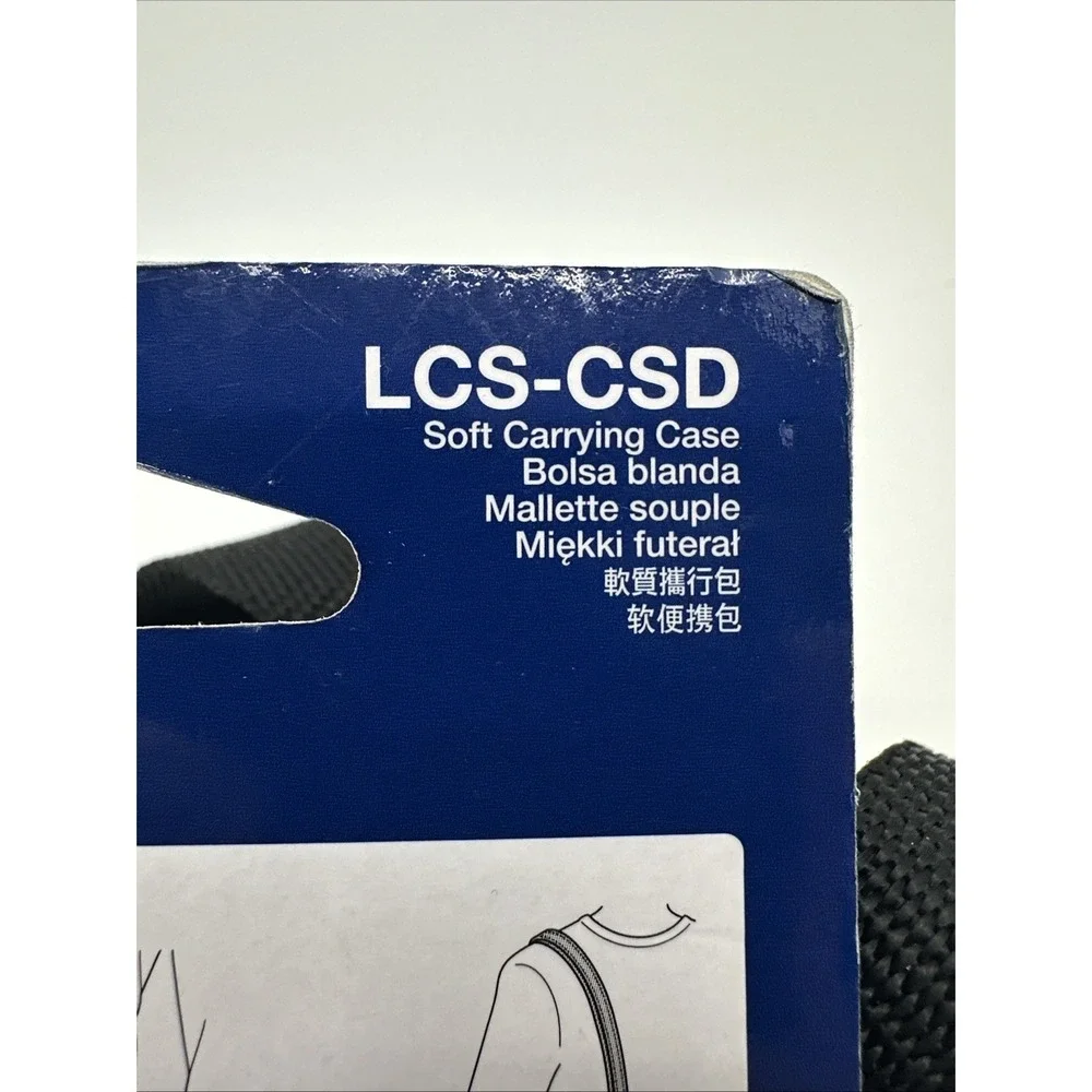 Sony LCS-CSD Black Soft Carrying Case For cybershot Cameras w shoulder strap NWT
